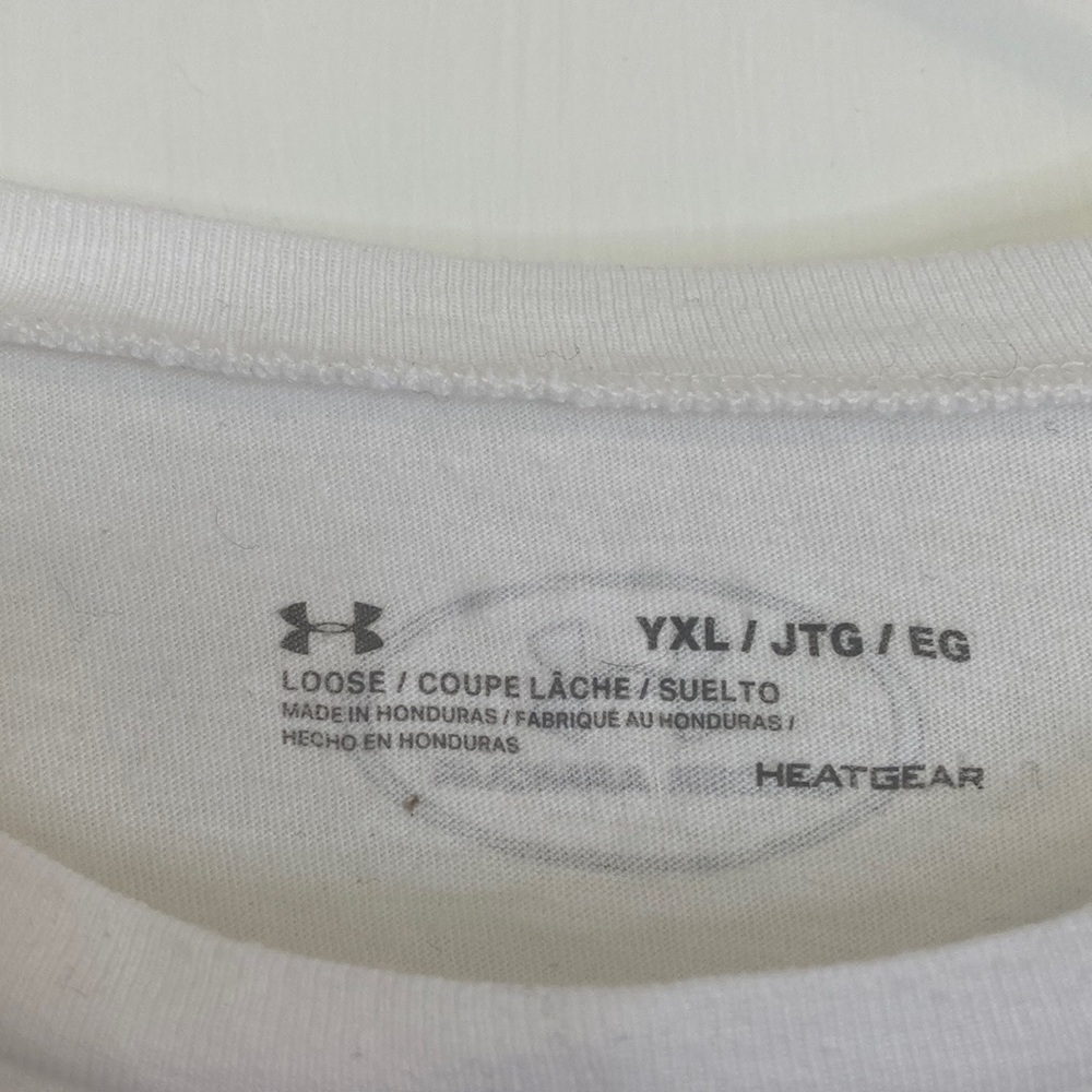 Under Armour Long Sleeve Project Rock Respect White T-Shirt - Picture 5 of 12
